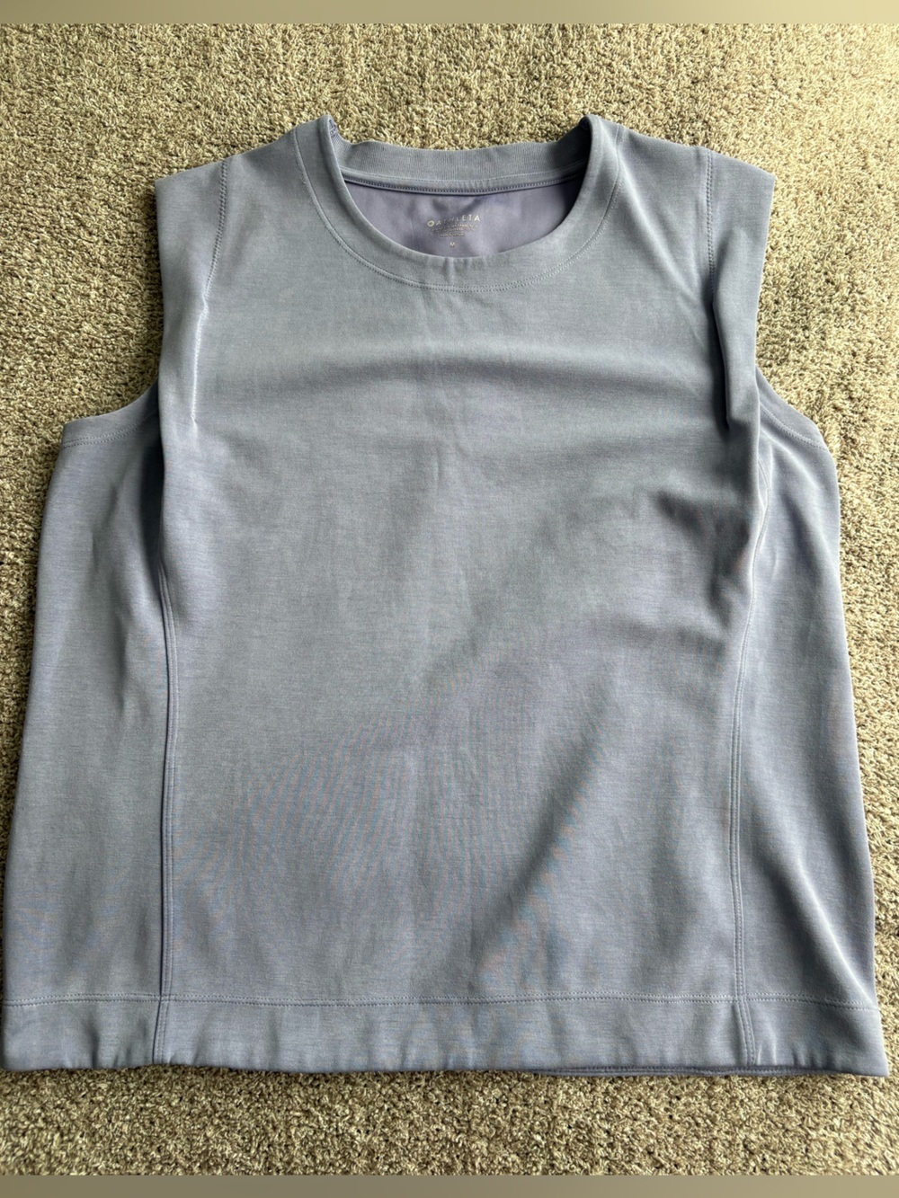 Athleta Sleeveless Crewneck Top in Light Lavender Blue Medium